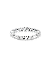 14K White Gold & Round Lab-Grown Diamond Eternity Band/2.00-5.00 TCW