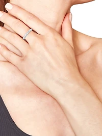 14K White Gold & Round Lab-Grown Diamond Eternity Band/2.00-5.00 TCW