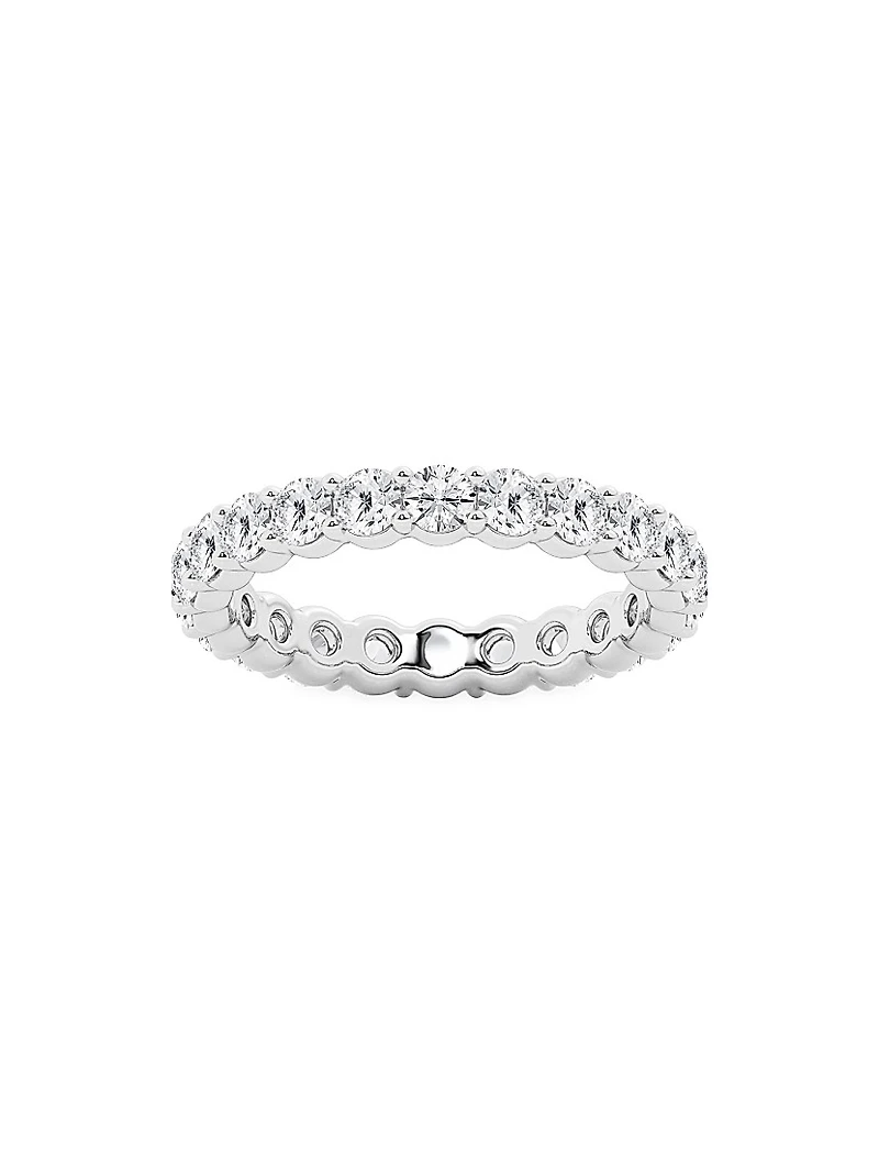 Platinum & Round Lab-Grown Diamond Eternity Band/2.00-5.00 TCW