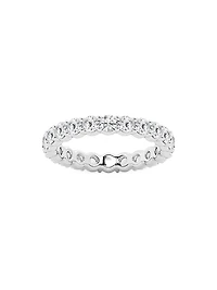 Platinum & Round Lab-Grown Diamond Eternity Band/2.00-5.00 TCW