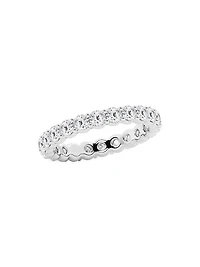 Platinum & Round Lab-Grown Diamond Eternity Band/2.00-5.00 TCW