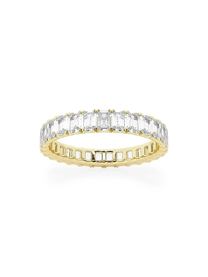14K Yellow Gold & Emerald-Cut Lab-Grown Diamond Eternity Band/2.00-5.00 TCW