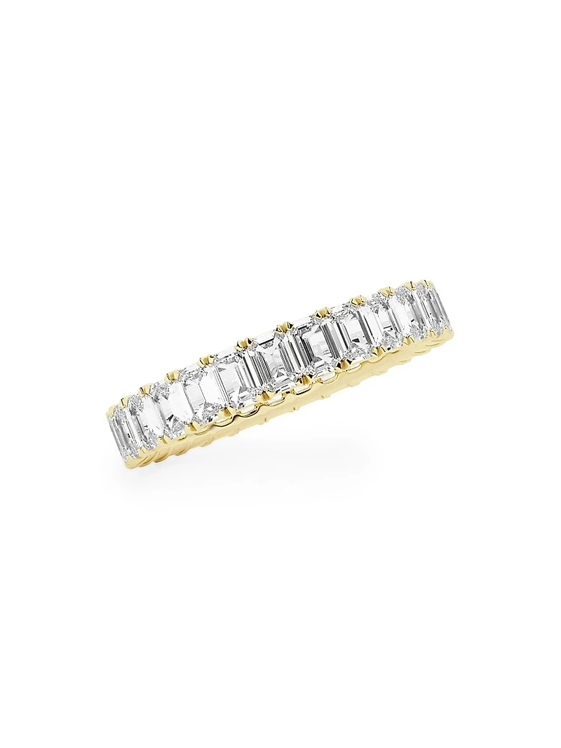 14K Yellow Gold & Emerald-Cut Lab-Grown Diamond Eternity Band/2.00-5.00 TCW