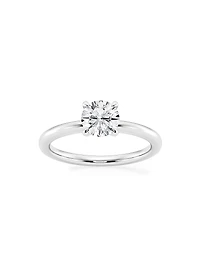 Platinum & Round Lab-Grown Diamond Solitaire Ring/1.00-5.00 TCW