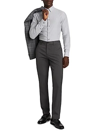 Textured Cotton Button-Up Shirt