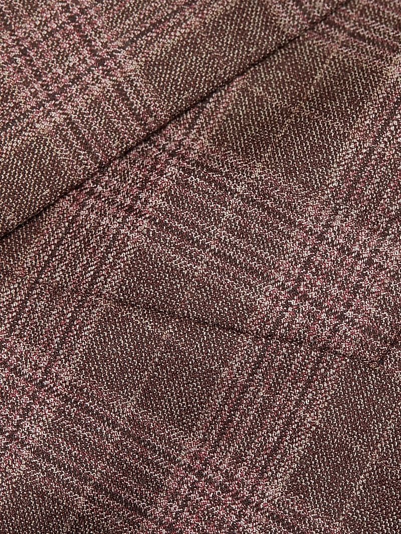 Windowpane Plaid Wool Jacket