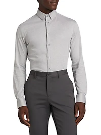 Stretch Slim Button-Up Shirt