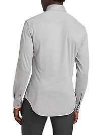 Stretch Slim Button-Up Shirt