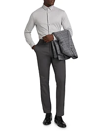 Stretch Slim Button-Up Shirt