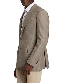 Textured Wool & Cashmere Jacket