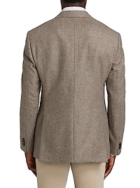 Textured Wool & Cashmere Jacket