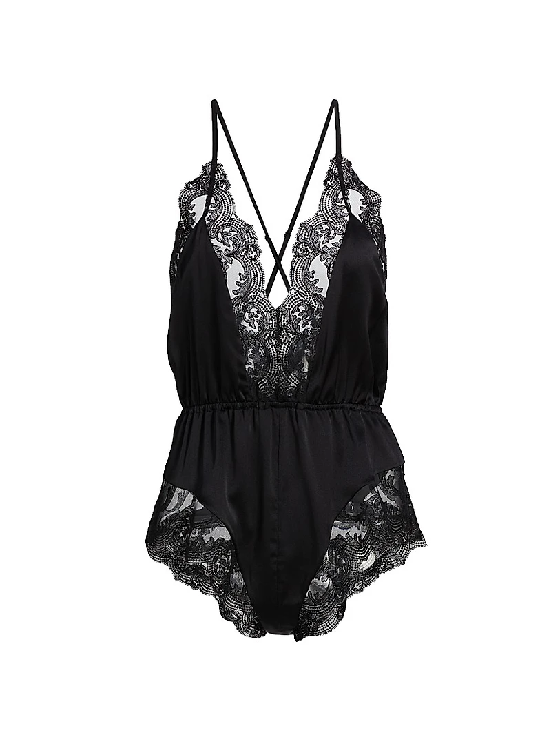 Voltaire Lace-Trim Teddy