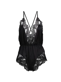 Voltaire Lace-Trim Teddy