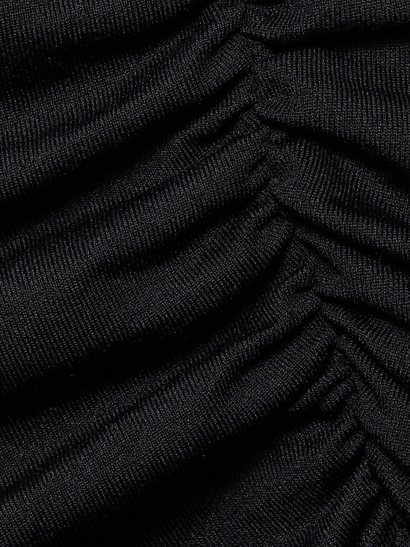 Echauffe Off-The-Shoulder Knit Blouse