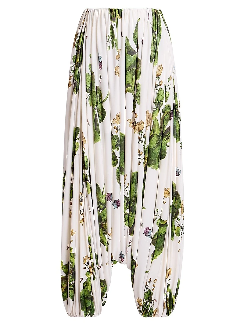 Floral Draped Trousers