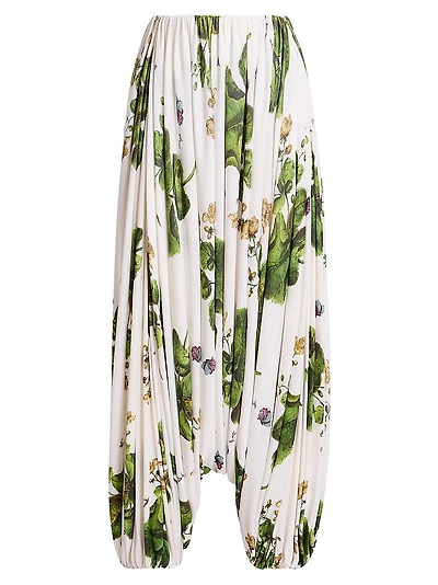 Floral Draped Trousers