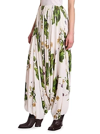 Floral Draped Trousers
