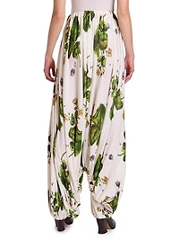 Floral Draped Trousers