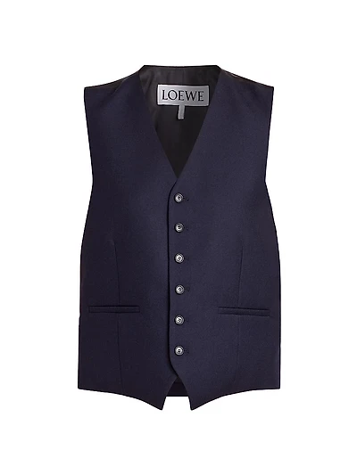 Wool-Blend Vest