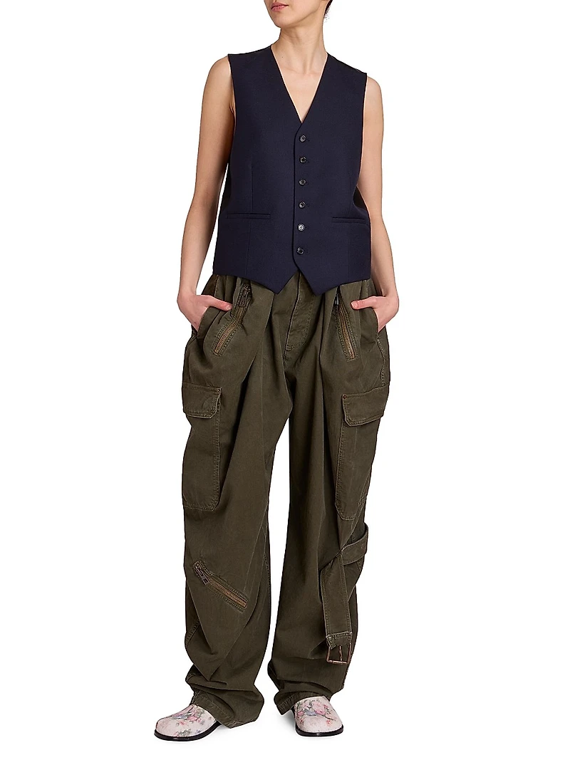 Wool-Blend Vest