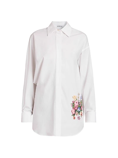 Beaded Poplin Shirt