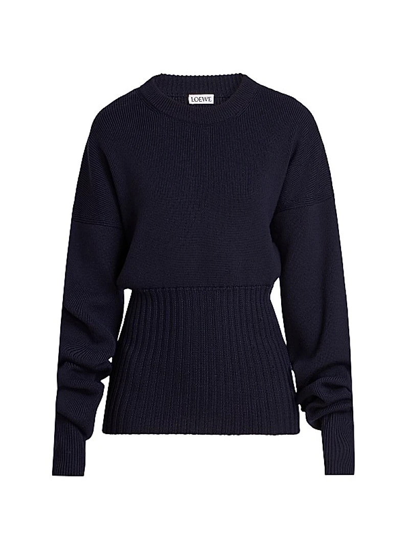 Cinched Wool Sweater