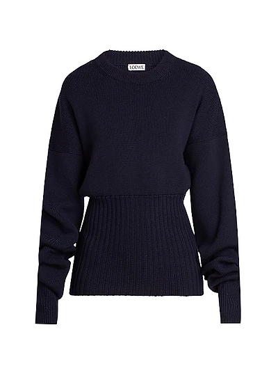 Cinched Wool Sweater