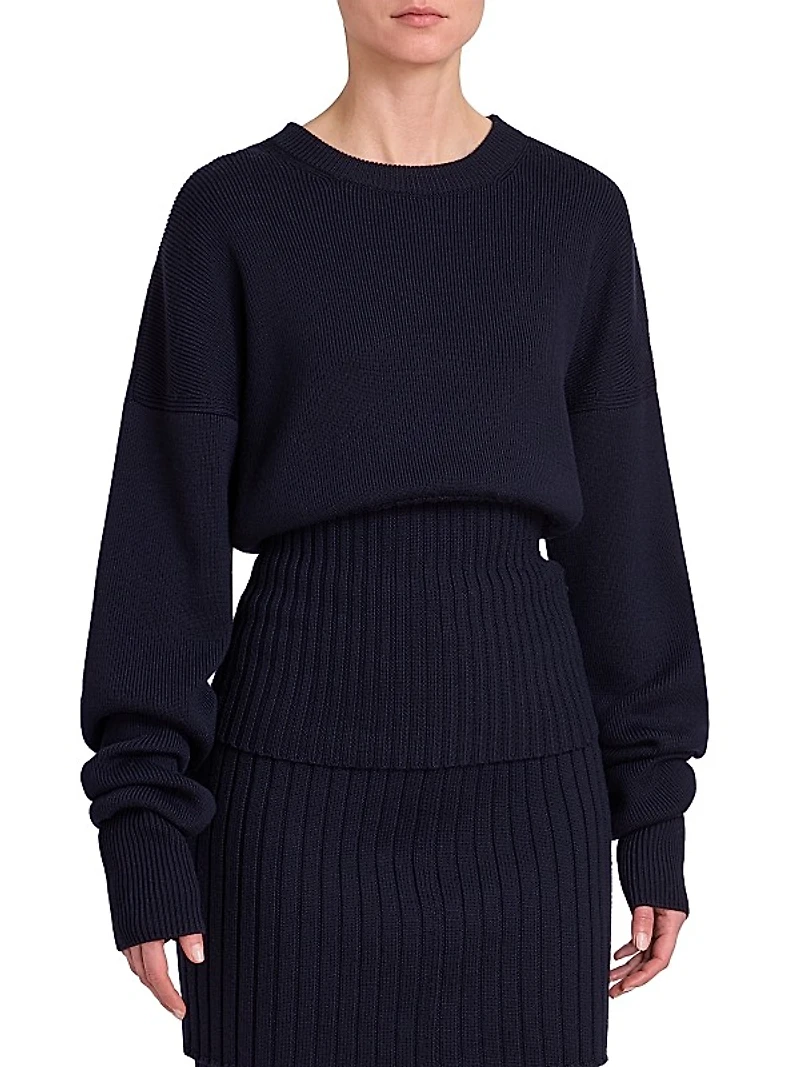 Cinched Wool Sweater