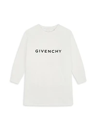 Little Girl's & Logo Fleece Sweatshirt Dress