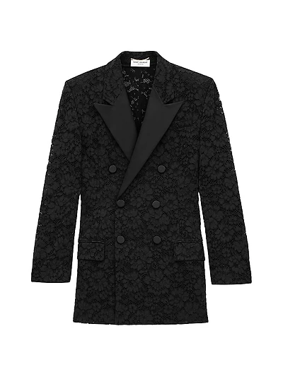 Tuxedo Jacket in Guipure