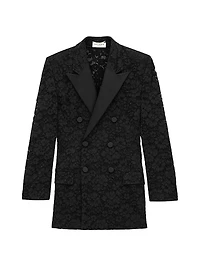 Tuxedo Jacket in Guipure