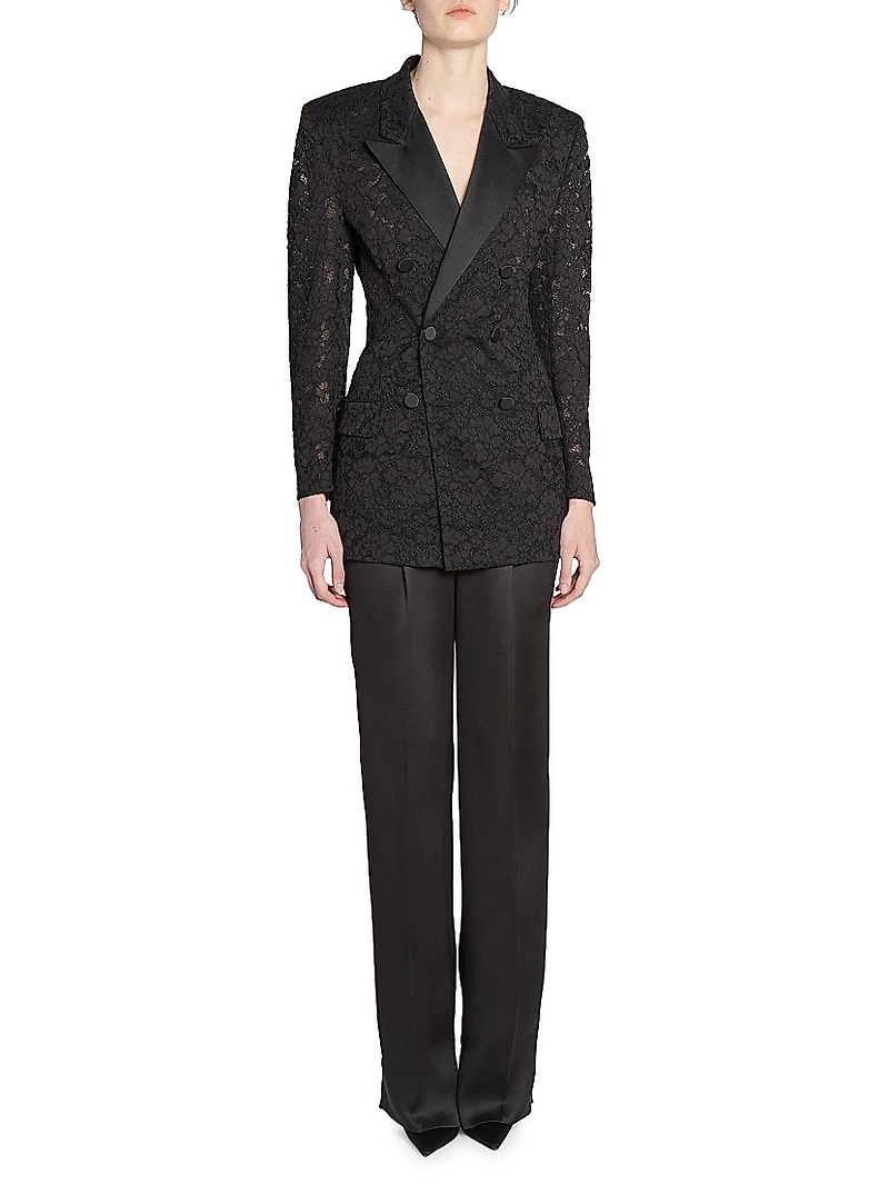 Tuxedo Jacket in Guipure