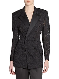 Tuxedo Jacket in Guipure