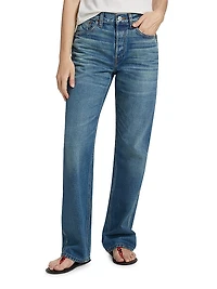 Relaxed Straight-Leg Jeans