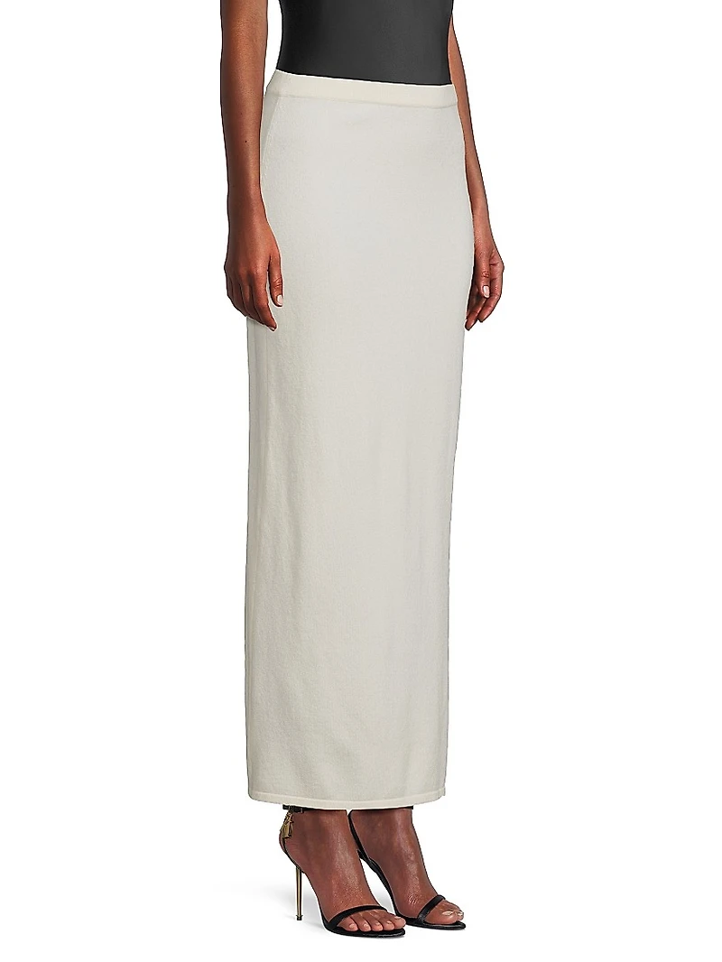 Versailles Wool-Cashmere Maxi Skirt