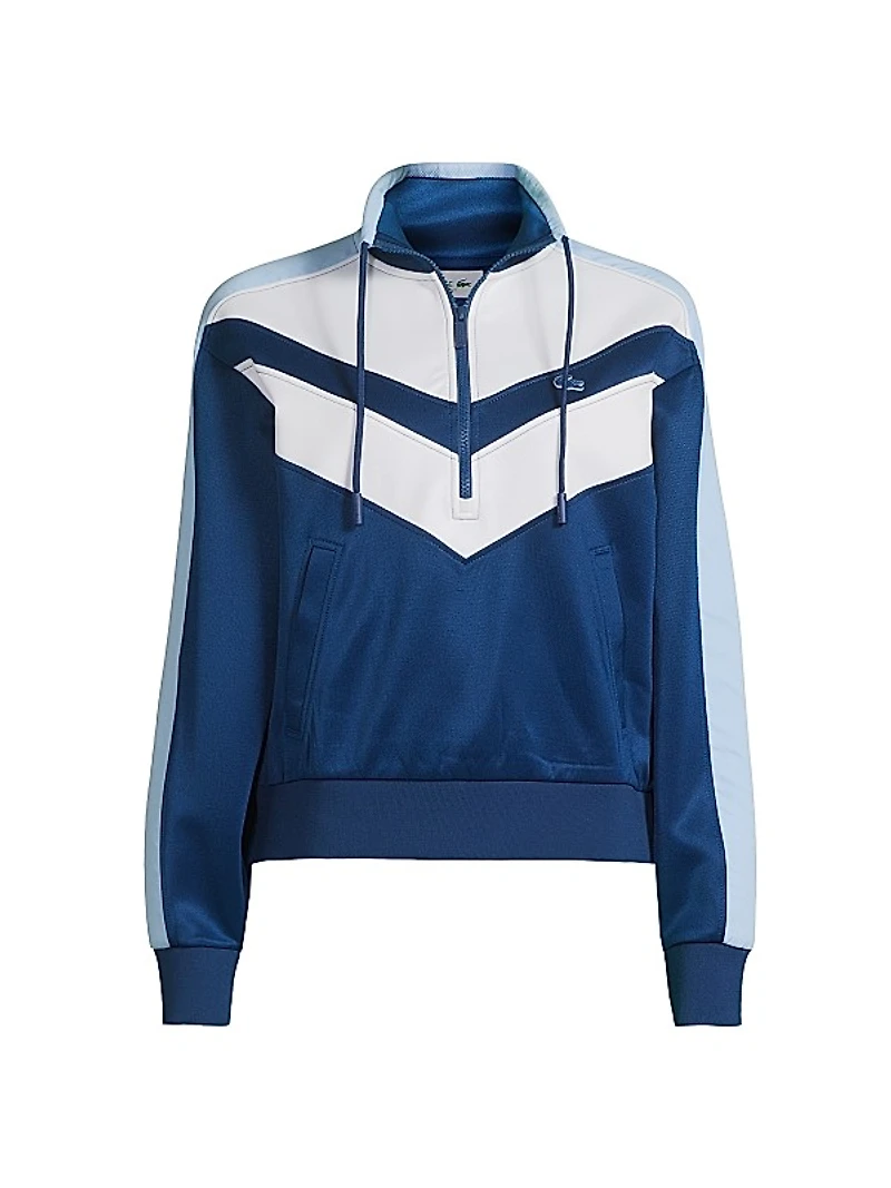 Chevron Quarter-Zip Active Jacket