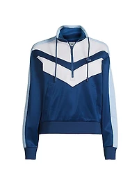 Chevron Quarter-Zip Active Jacket