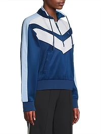 Chevron Quarter-Zip Active Jacket