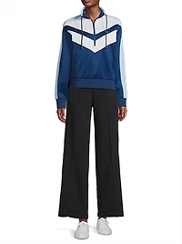 Chevron Quarter-Zip Active Jacket