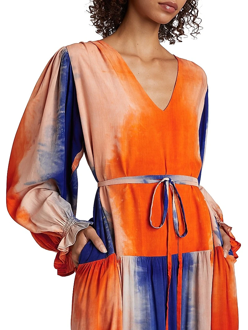 Amope Tiered Maxi Dress