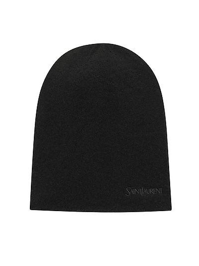 Embroidered Beanie Cashmere