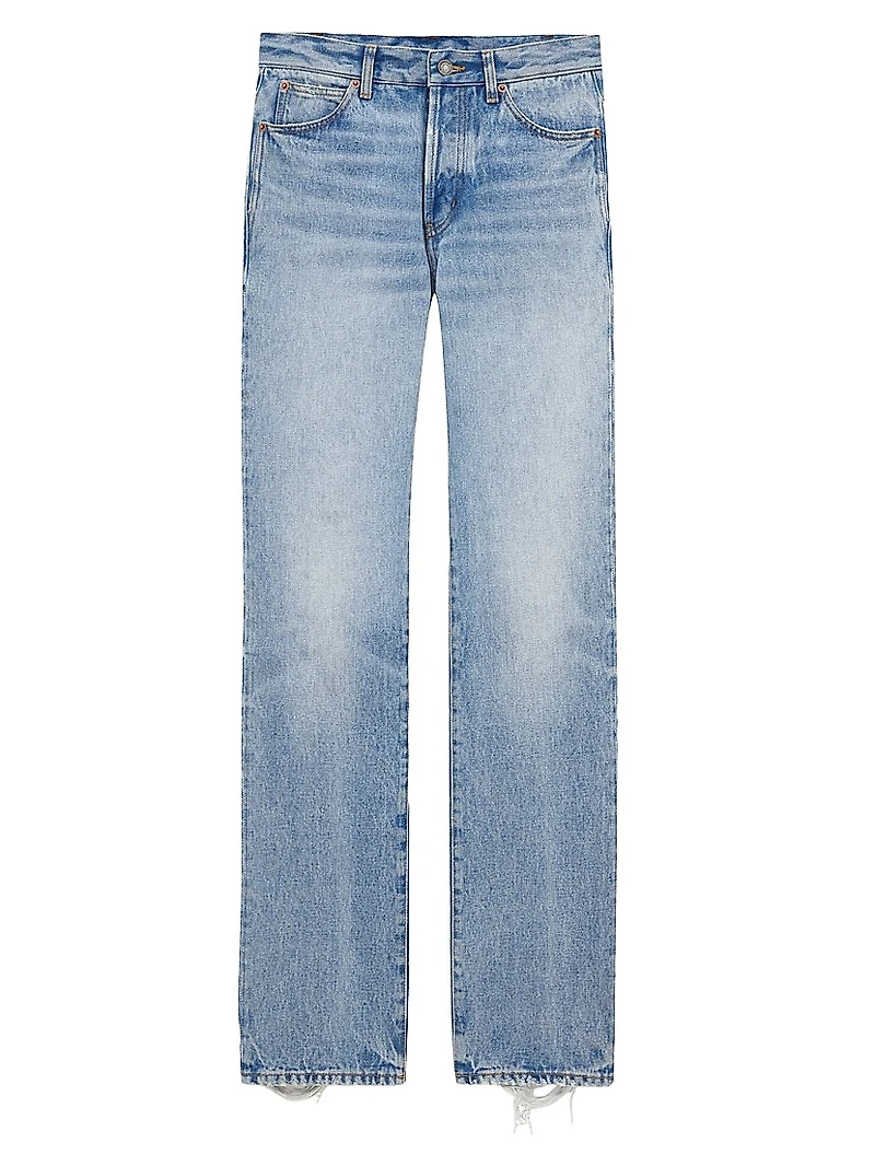 Low-Rise Jeans in Sicily Denim