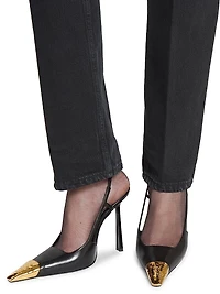 Jeanne Slingback Pumps Smooth Leather