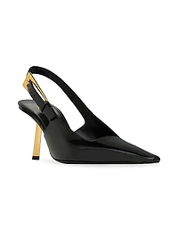 Lee Slingback Pumps Glazed Leather