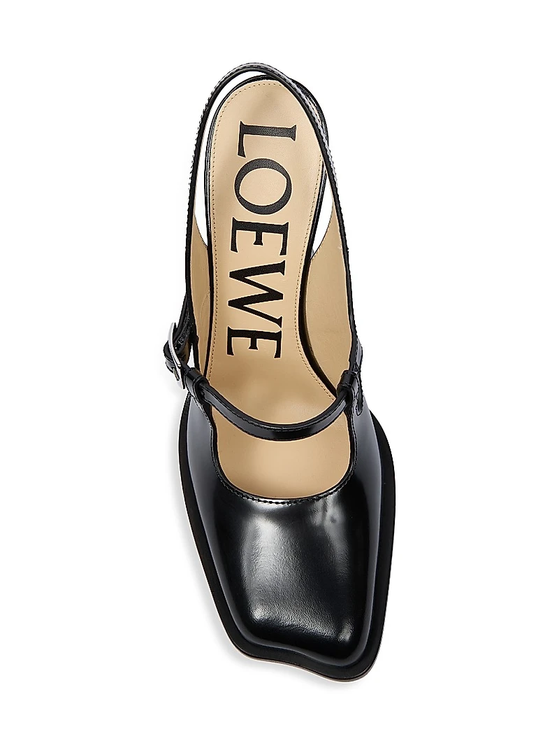 Onda Leather Slingback Pumps