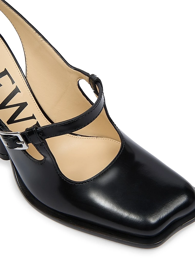 Onda Leather Slingback Pumps