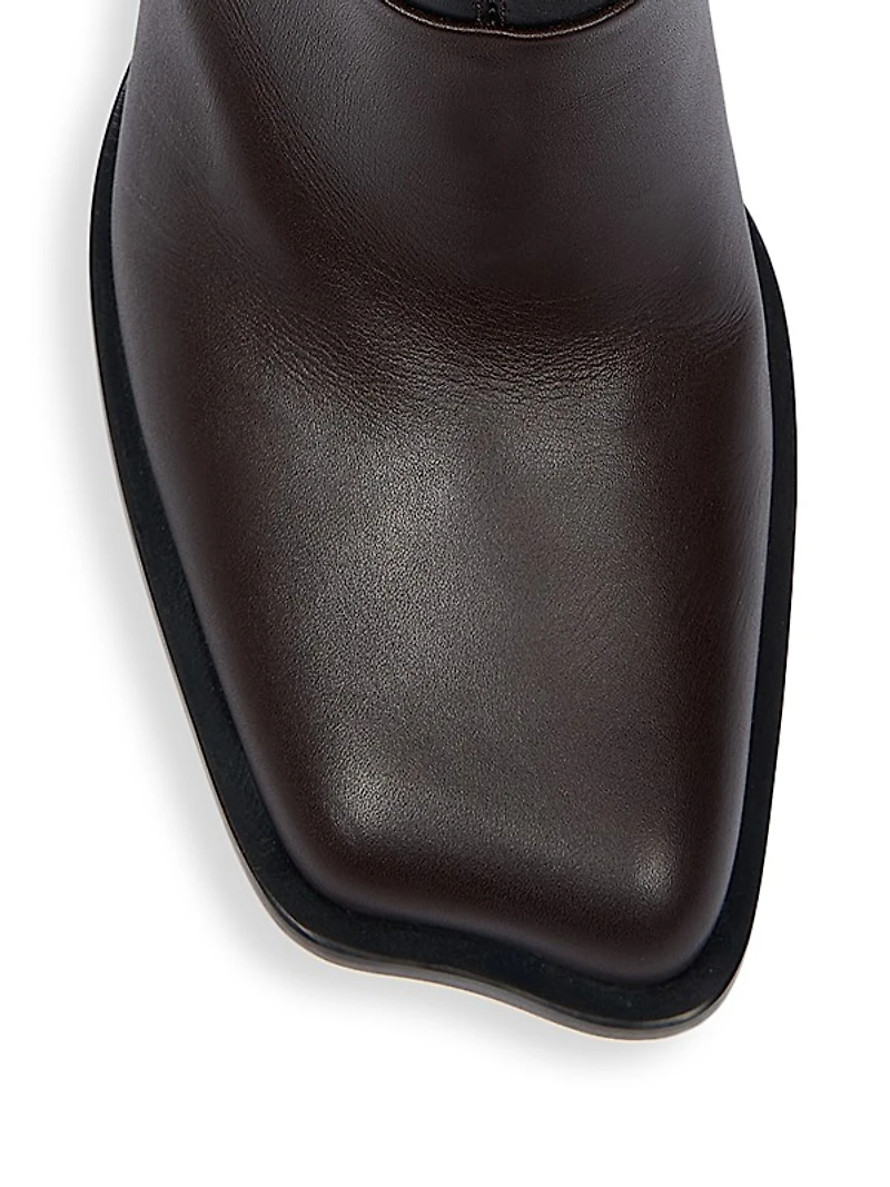 Onda 90MM Colorblocked Leather Booties