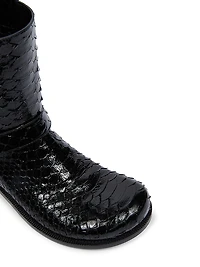Campo Python & Leather Biker Boots