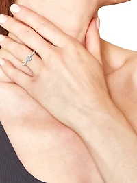 14K Gold & Oval Lab-Grown Diamond Solitaire Ring/0.50-5.00 TCW