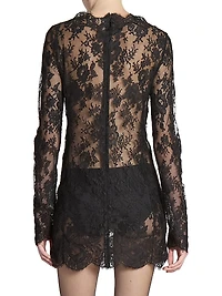 Long-Sleeve Dress Chantilly Lace